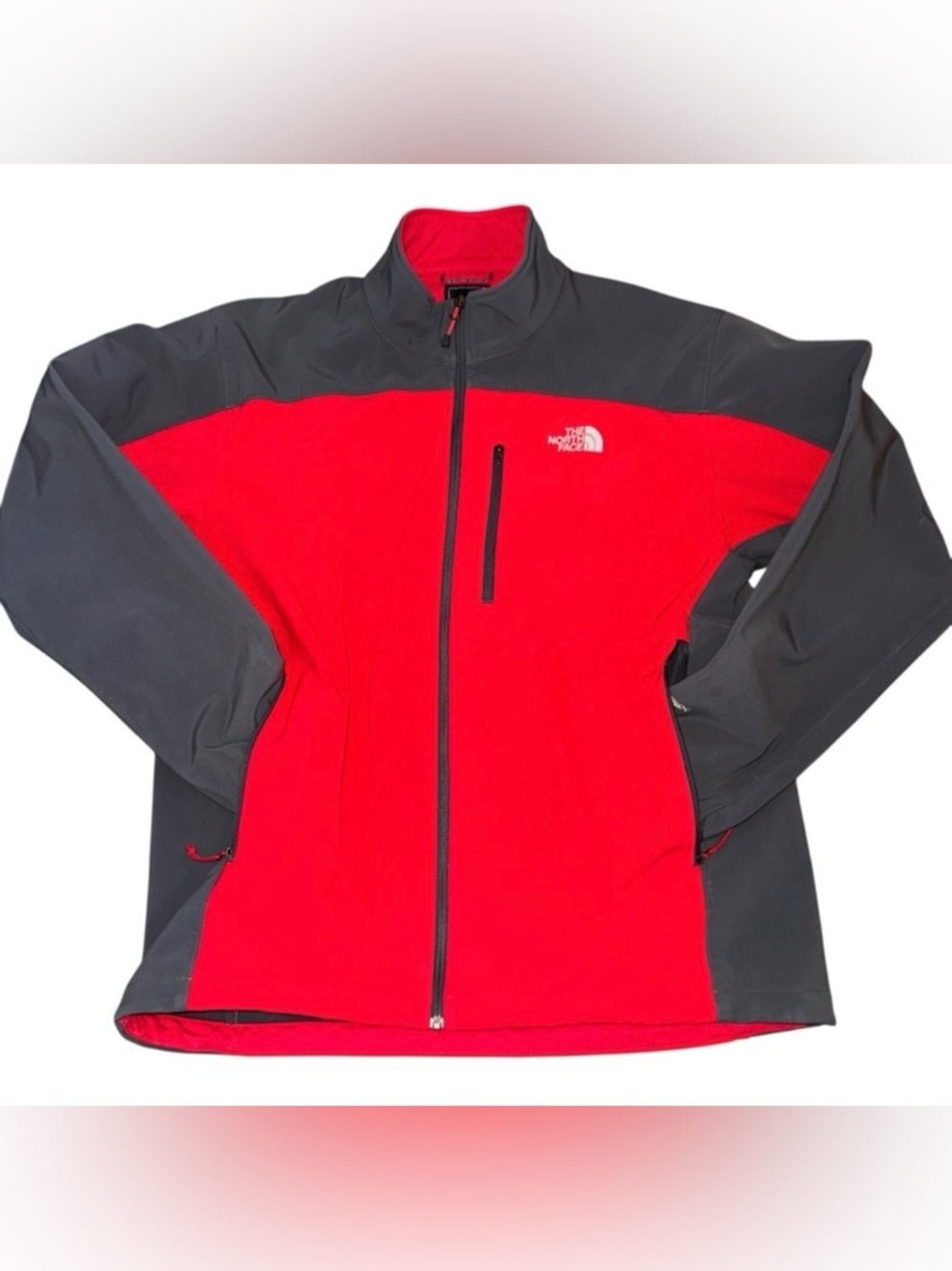 The North Face Apex Softshell Jacket Men’s XXL Red Black Full Zip
